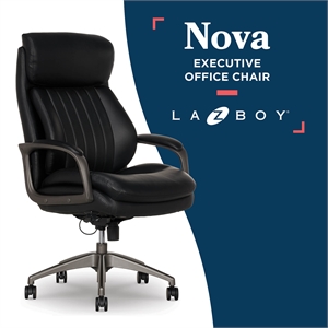 la-z-boy nova modern faux leather executive office chair