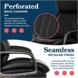 La-Z-Boy Nova High Back Modern Executive Office Chair Vegan PU Leather in Black