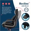 La-Z-Boy Nova High Back Modern Executive Office Chair Vegan PU Leather in Black