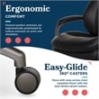 La-Z-Boy Nova High Back Modern Executive Office Chair Vegan PU Leather in Black
