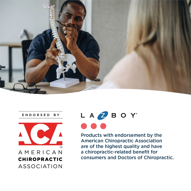 La-Z-Boy Nova Modern Executive Office Chair Vegan PU Leather in Brown