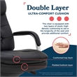La-Z-Boy Sonata Executive MidBack Office Chair Bonded Leather Black and Chrome