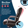 La-Z-Boy Sonata Executive MidBack Office Chair Bonded Leather Brown and Chrome