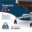 La-Z-Boy Sonata Executive MidBack Office Chair Bonded Leather Brown and Chrome