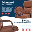 La-Z-Boy Symphony Executive Office Chair Bonded Leather Cognac and Graphite