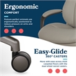 La-Z-Boy High Back Modern Executive Office Chair Vegan PU Leather in Gray