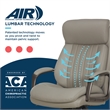 La-Z-Boy High Back Modern Executive Office Chair Vegan PU Leather in Gray