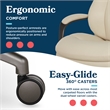La-Z-Boy High Back Modern Executive Office Chair Vegan PU Leather in Cream