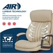 La-Z-Boy High Back Modern Executive Office Chair Vegan PU Leather in Cream