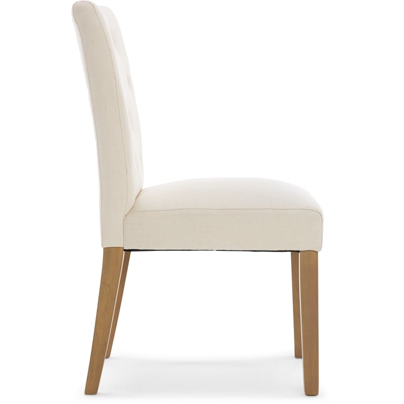Finch Westport Tufted Dining Chair in Cream (Set of 2)