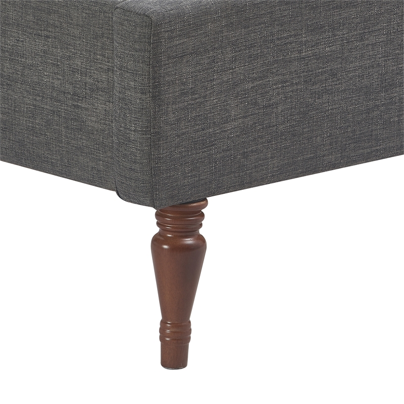 Finch Elmhurst Solid Wood Wing Bed Frame King Size in Gray