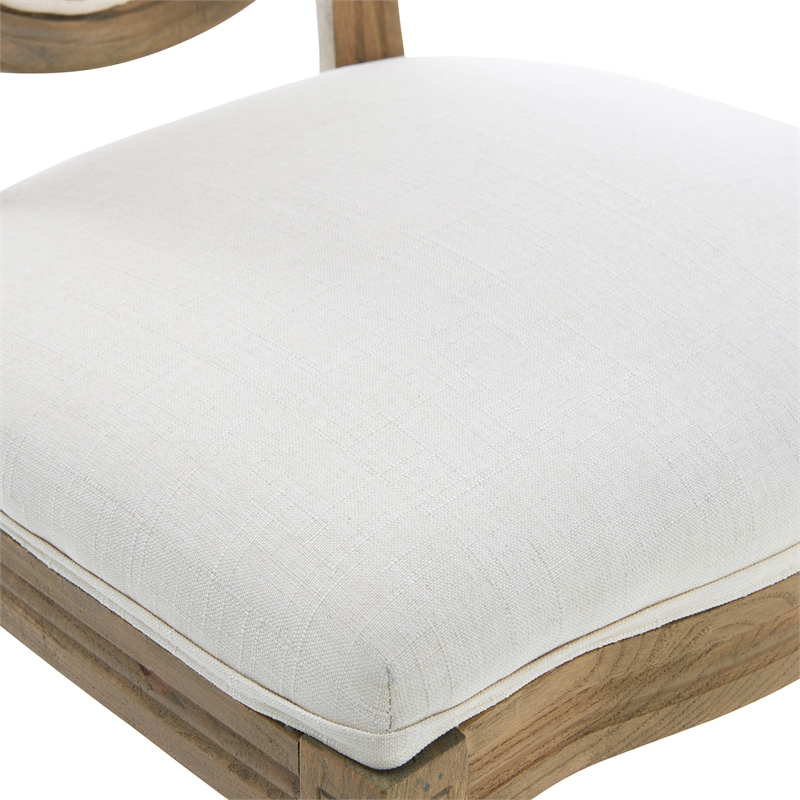 Finch Elmhurst Round Dining Chair Set of 2 Cream