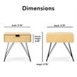 Finch Newell Side Table Natural