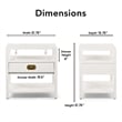 Finch Lockwood Side Table White