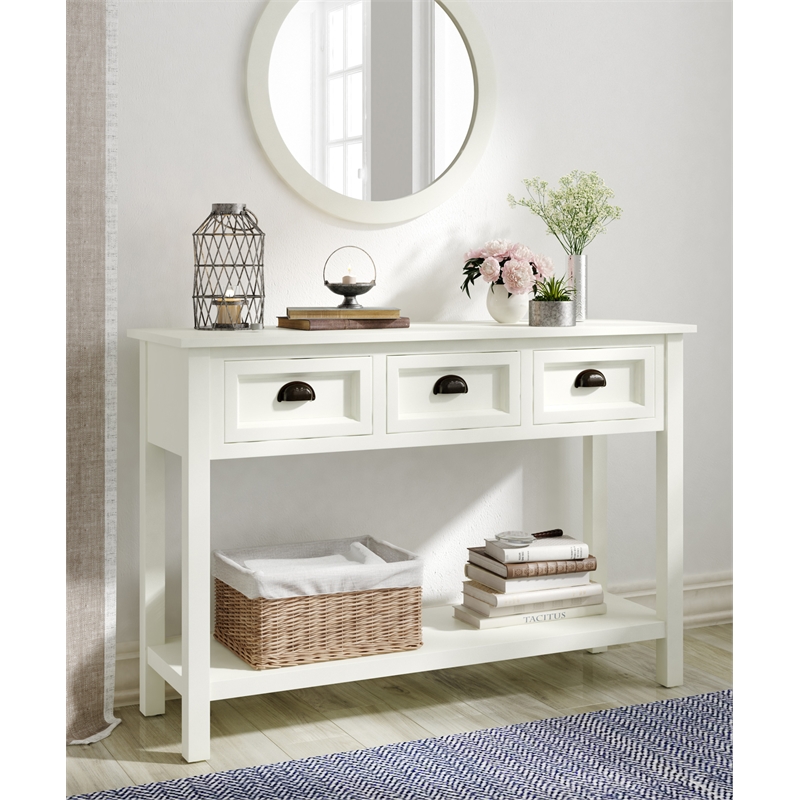 Finch Lockwood Console Table White