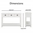 Finch Lockwood Console Table White