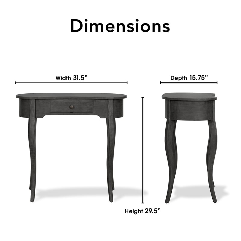 Finch Thaddeus Console Table Dark Gray