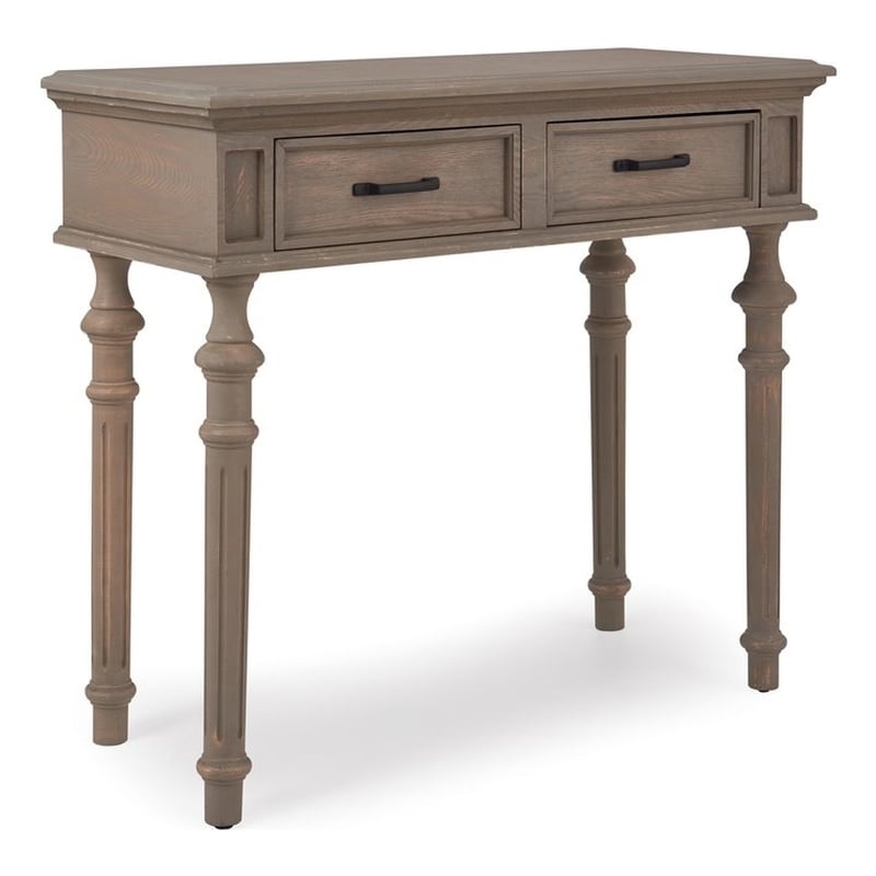 Finch Cassatt 2 Drawer Console Table Gray
