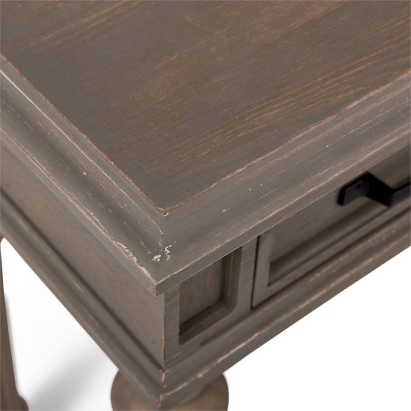Finch Cassatt 1 Drawer Side Table Gray