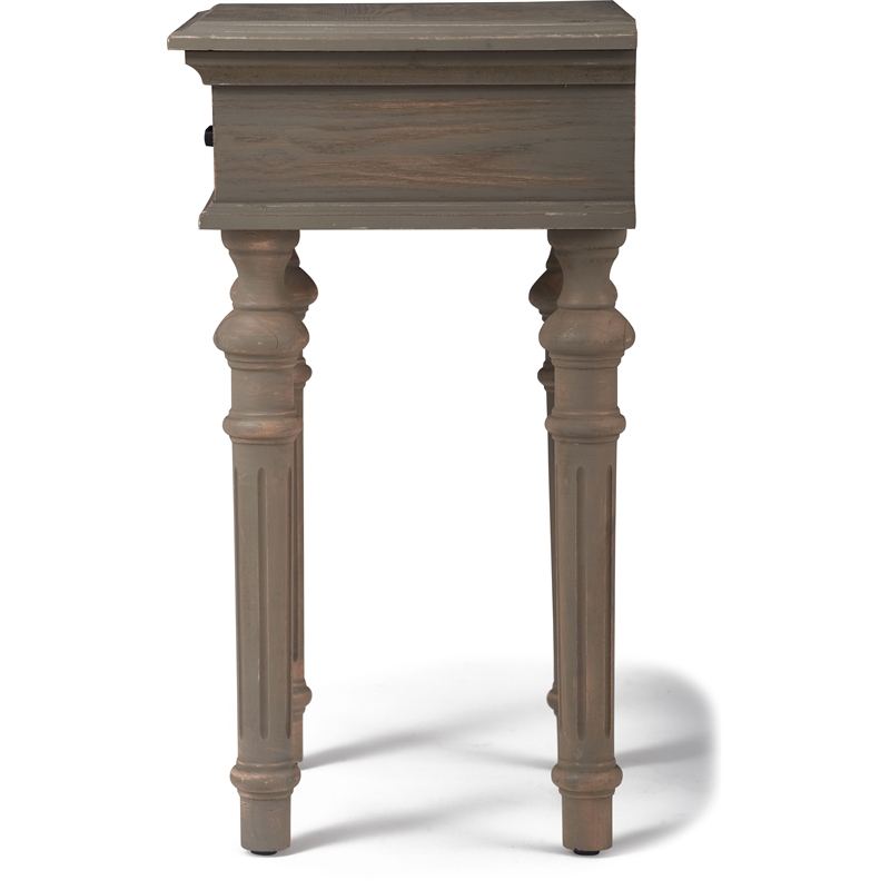Finch Cassatt 1 Drawer Side Table Gray