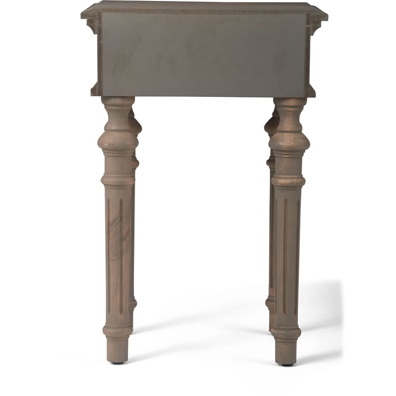 Finch Cassatt 1 Drawer Side Table Gray