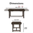 Finch Ludlow Extendable Dining Table in Black