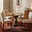 Finch Alfred Round Dining Table Rustic Beige