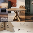 Finch Alfred Round Dining Table Rustic Beige