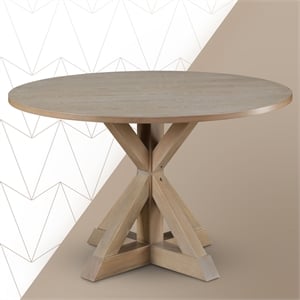 Finch Alfred Round Dining Table Rustic Beige