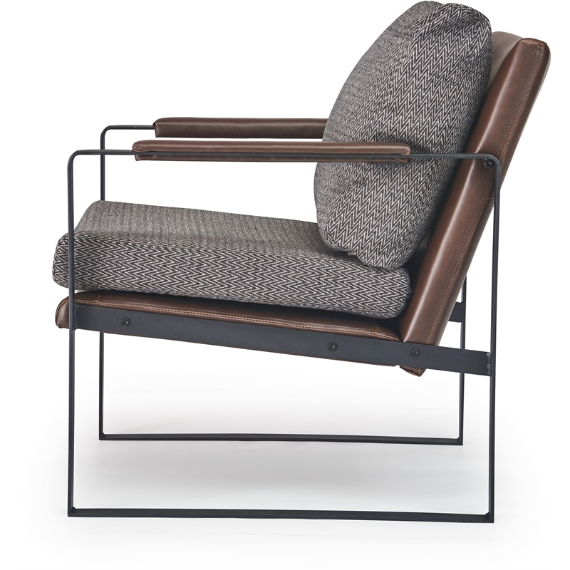 Finch Everett Metal Frame Accent Chair Gray CHR10122A