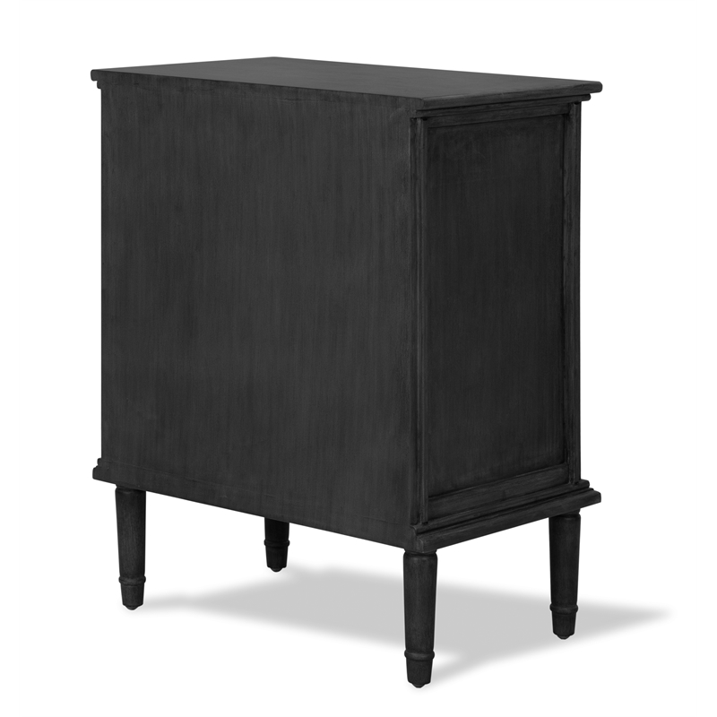 Webster 3 Drawer Storage Cabinet Dark Gray - Finch