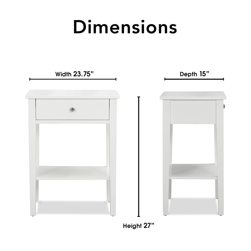 Finch Sloan Side Table White