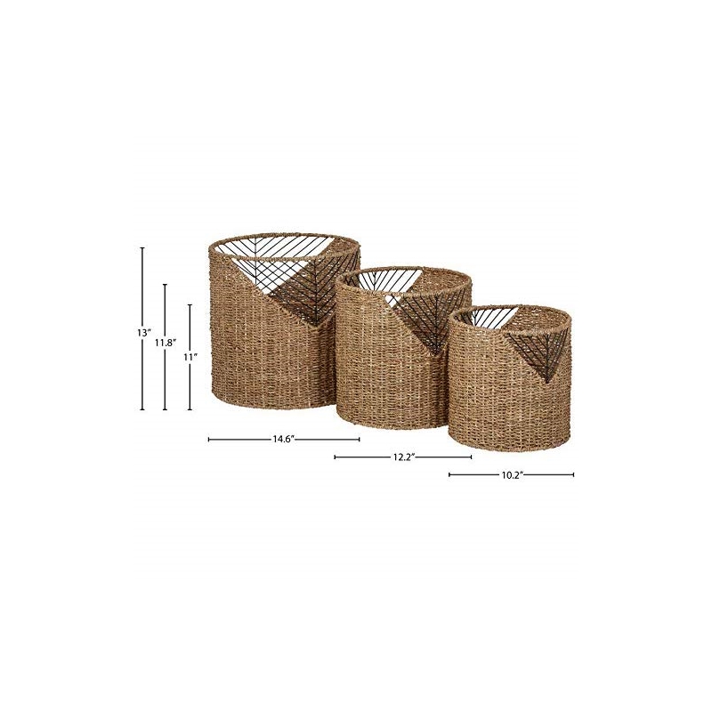 Finch Shoshana Woven Basket Set of 3