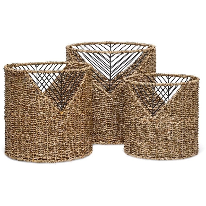 Finch Shoshana Woven Basket Set of 3