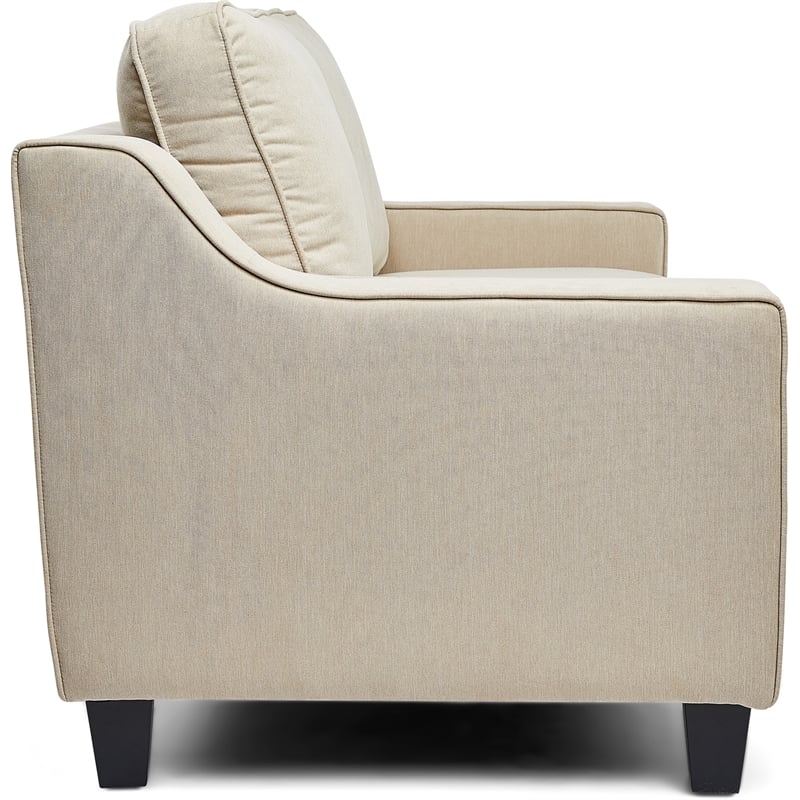 Finch Smithson Performance Fabric Loveseat With Track Arms in Tan