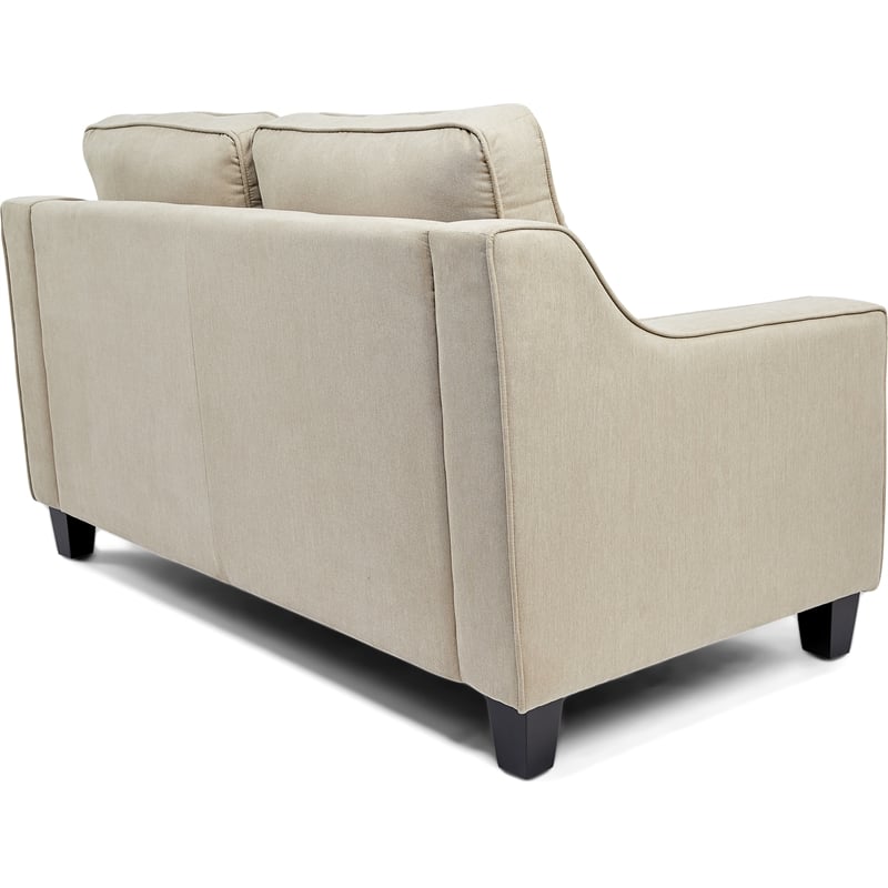 Finch Smithson Performance Fabric Loveseat With Track Arms in Tan