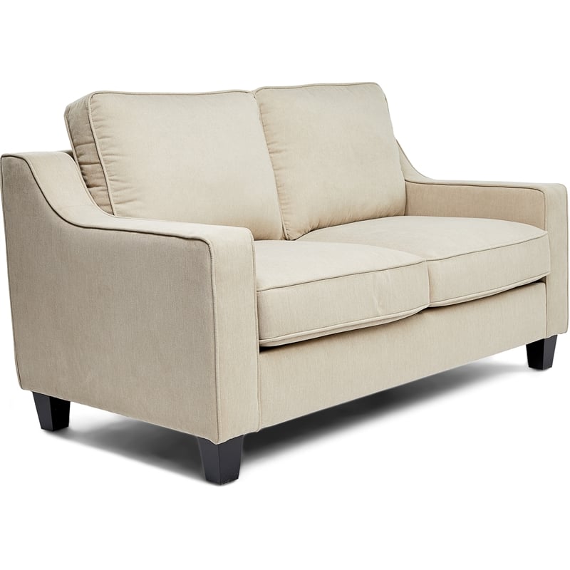 Finch Smithson Performance Fabric Loveseat With Track Arms in Tan