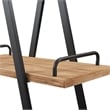 Finch Morris A-Frame Wood & Metal Bookshelf in Natural and Black