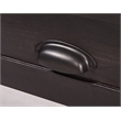 ClickDecor Bailey Nightstand with 1 Drawer and Display Shelf Black