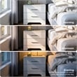 ClickDecor Hudson 2 Drawer Nightstand White