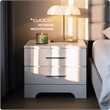 ClickDecor Hudson 2 Drawer Nightstand White