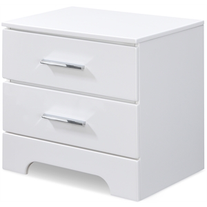clickdecor hudson 2 drawer nightstand white