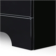 ClickDecor Hudson 2 Drawer Nightstand Black