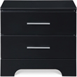 ClickDecor Hudson 2 Drawer Nightstand Black
