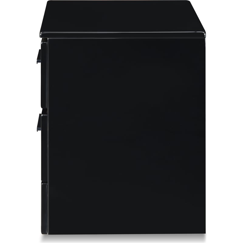 ClickDecor Hudson 2 Drawer Nightstand Black