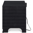 ClickDecor Edmond 1 Drawer Nightstand with USB Black