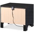 ClickDecor Edmond 1 Drawer Nightstand with USB Black