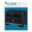 ClickDecor Edmond 1 Drawer Nightstand with USB Black