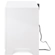 ClickDecor Edmond 2 Drawer Nightstand with USB White