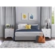 ClickDecor Edmond 2 Drawer Nightstand with USB White